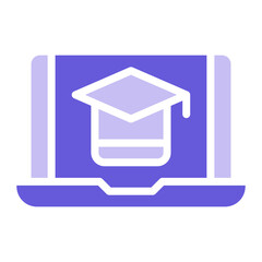 Online Learning Icon of Work from Home iconset.