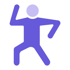 Aerobics Stand Icon of Physical Fitness iconset.
