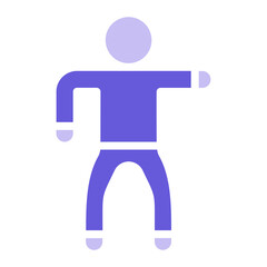 One Arm Bend Left Icon of Physical Fitness iconset.