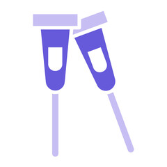 Crutches Icon of Medicine iconset.