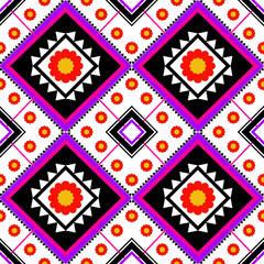 Seamless ethnic striped pattern, border illustration geometric design zigzag weaving folk art diagonal repeating design for textile print rugs, cloth, furniture, fabric, packing, and background.