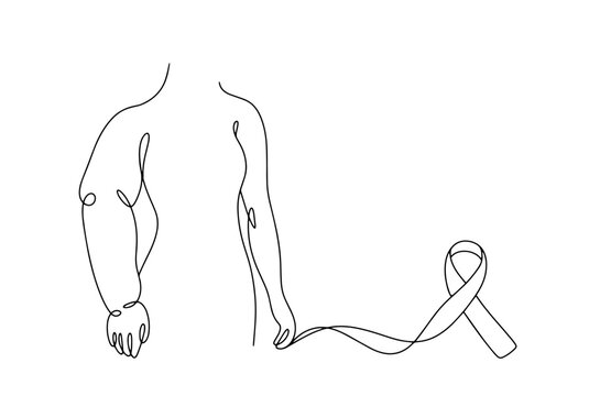 Lymphedema. Hand. Disease. Medicine. Ribbon