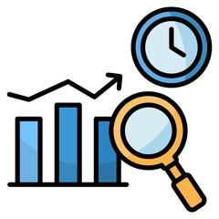 Market Research  Icon Element For Design