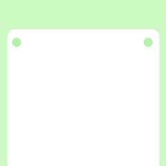 green sheet of paper with clip