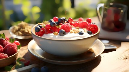 Greek Yogurt and Berry Breakfast Bowl - Generati

