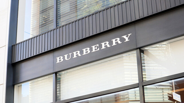 BURBERRY shop in Shinsaibashi, Osaka, Japan