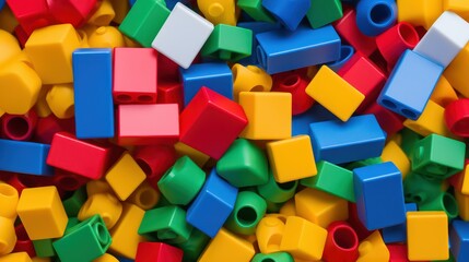 Fototapeta na wymiar colorful plastic blocks