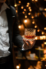 Businessmen in suits drinking  Celebrate whiskey