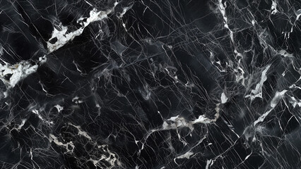 Dark Luxury: Nero Marquina Marble Texture