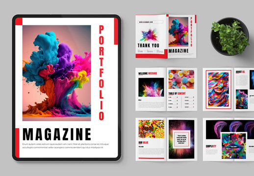 Colorfull Portfolio Magazine