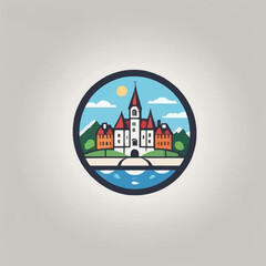 Obraz na płótnie Canvas Town Cartoon Logo EPS Format Very Cool