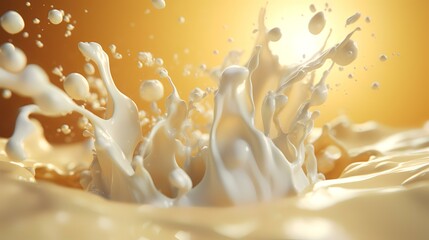 Milk Splash Close-Up Drink Concept Package

