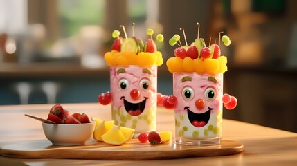 Parfait for a Kids Party with a Cute Little


