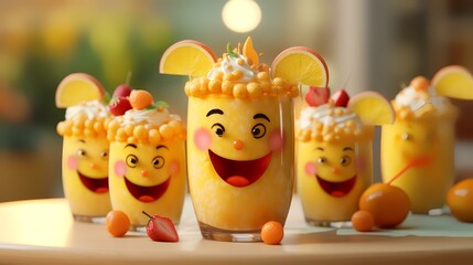 Parfait for a Kids Party with a Cute Little



