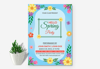 Floral Spring Event Flyer Layout