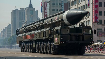 North Korea Nuclear Weapon - obrazy, fototapety, plakaty