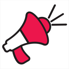 mega phone icon. Megaphone Icon Vector Logo Design Template.