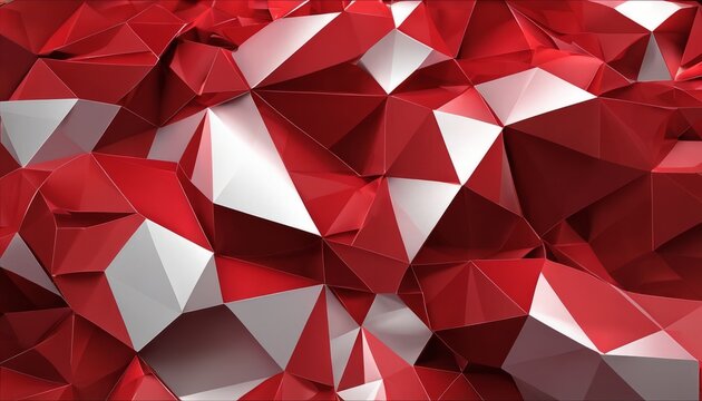 A red and white geometric pattern