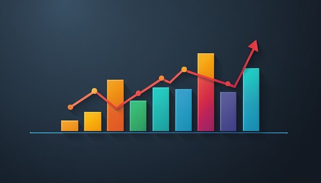 Data Graphic of Growth Diagram: Business Chart Icon