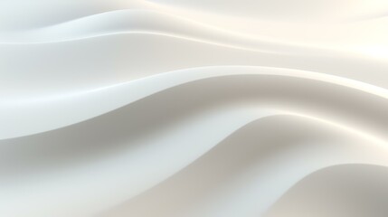 Obraz premium Soft Milk White Wave Background with a Subtle