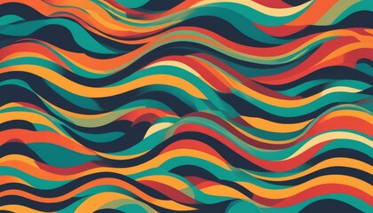 A colorful abstract wave design