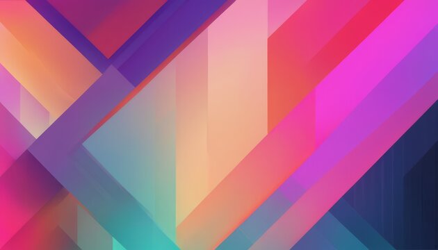 A colorful abstract image of a triangle