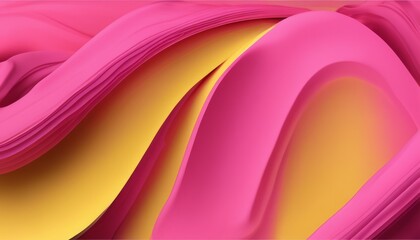 A pink and yellow abstract artwork