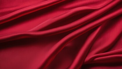 Obraz premium A red curtain with long folds