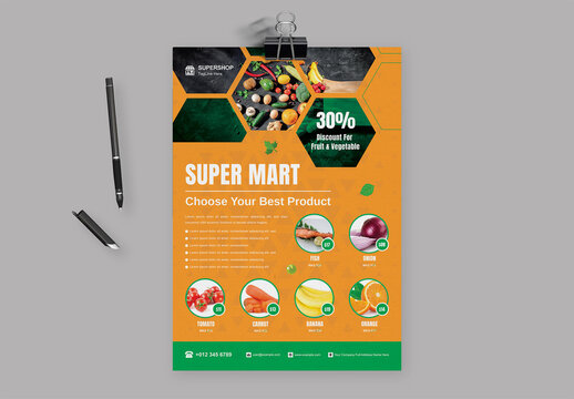 Super Mart Flyer Design