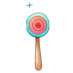 watercolor kids funny toys 