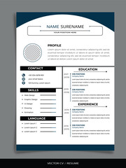 Professional Vector Resume/CV templates
