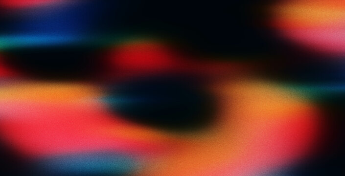 4K Beautiful color gradient background with noise. Abstract pastel holographic blurred grainy gradient banner background texture Colorful digital grain soft noise effect Nostalgia, vintage, retro