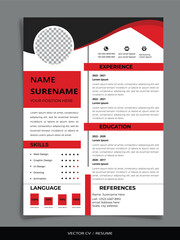 Professional Vector Resume/CV templates