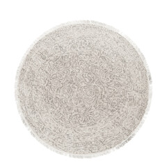 White round rug