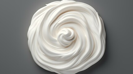 Whipped cream top view. Generate Ai 8k realist

