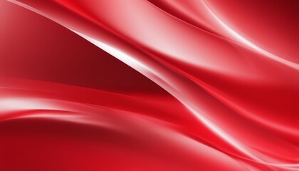 A red curtain with a wave pattern