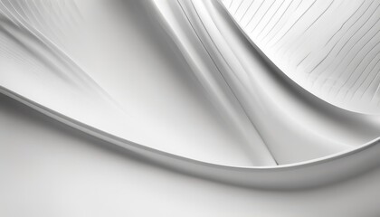 A white curved object with a smooth surface