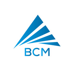 BCM Letter logo design template vector. BCM Business abstract connection vector logo. BCM icon circle logotype.
