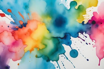 Abstract Captivating Watercolor Stains background
