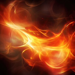 abstract background with fire