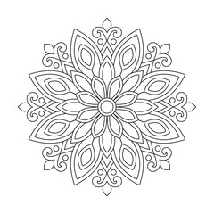 Unique Relexiation mandala coloring book vector file