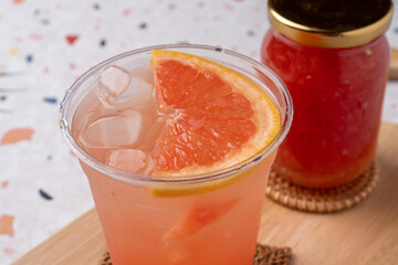 grapefruit ade, grapefruit, ade, lemon, blue, fruit, mojito, mint, green tangerine tea, apple ginger tea, blueberry, cappuccino, americano, coffee, ice, Oreo, cafe latte, latte, Dutch coffee