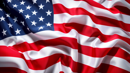 United States flag. American national flag. Perfect image for showcasing patriotic sentiments and representing the United States, suitable for various contexts and celebrations.