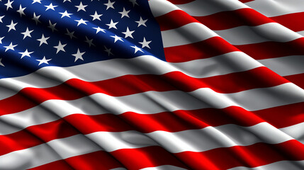 United States flag. American national flag. Perfect image for showcasing patriotic sentiments and representing the United States, suitable for various contexts and celebrations.
