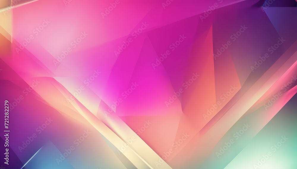Poster a colorful abstract design with a pink background