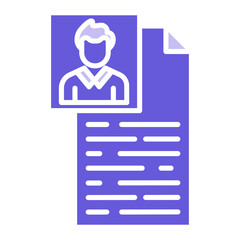 Curriculum Vitae Icon of Business iconset.