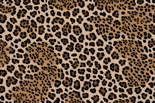 leopard fur background © AI artistic beauty