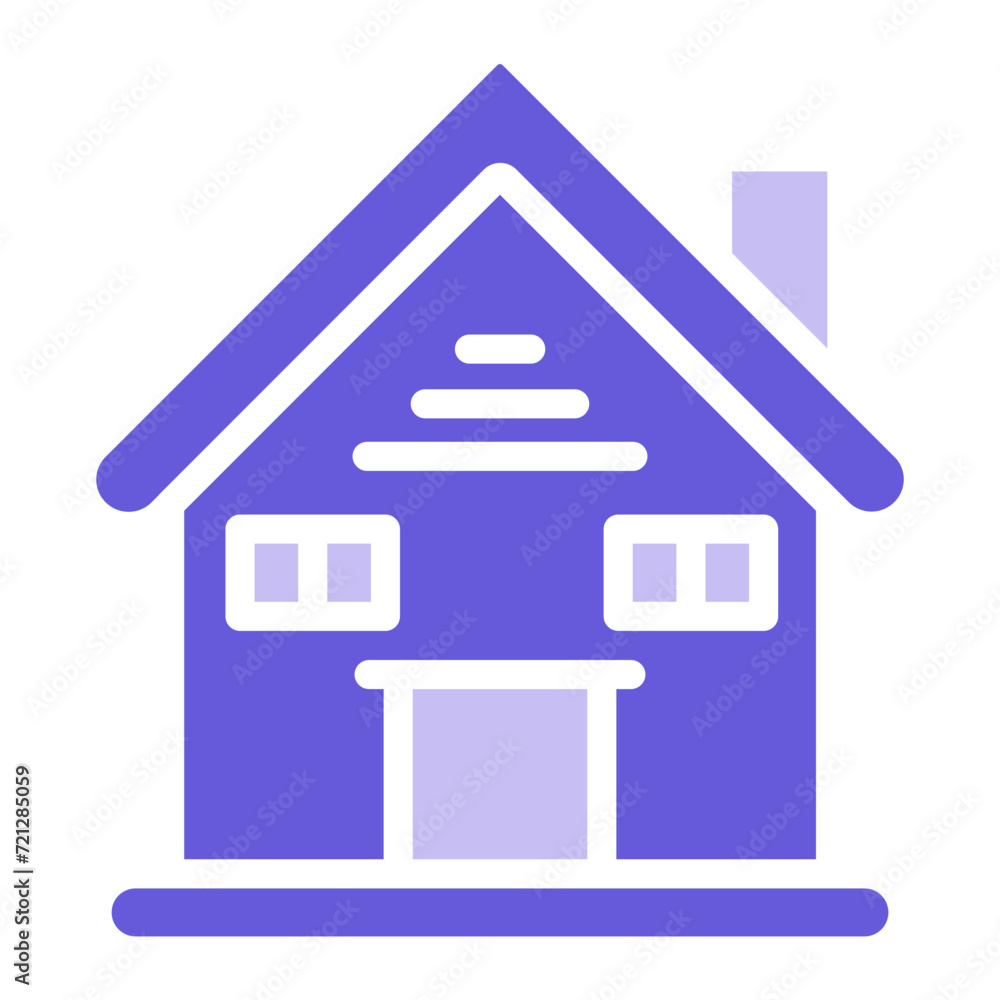 Sticker home icon of family life iconset.