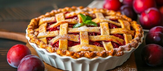 Delicious Pie and Juicy Plums create the Perfect Harmony of Flavors in this Heavenly Pie Plums Pie Plums Pie Plums
