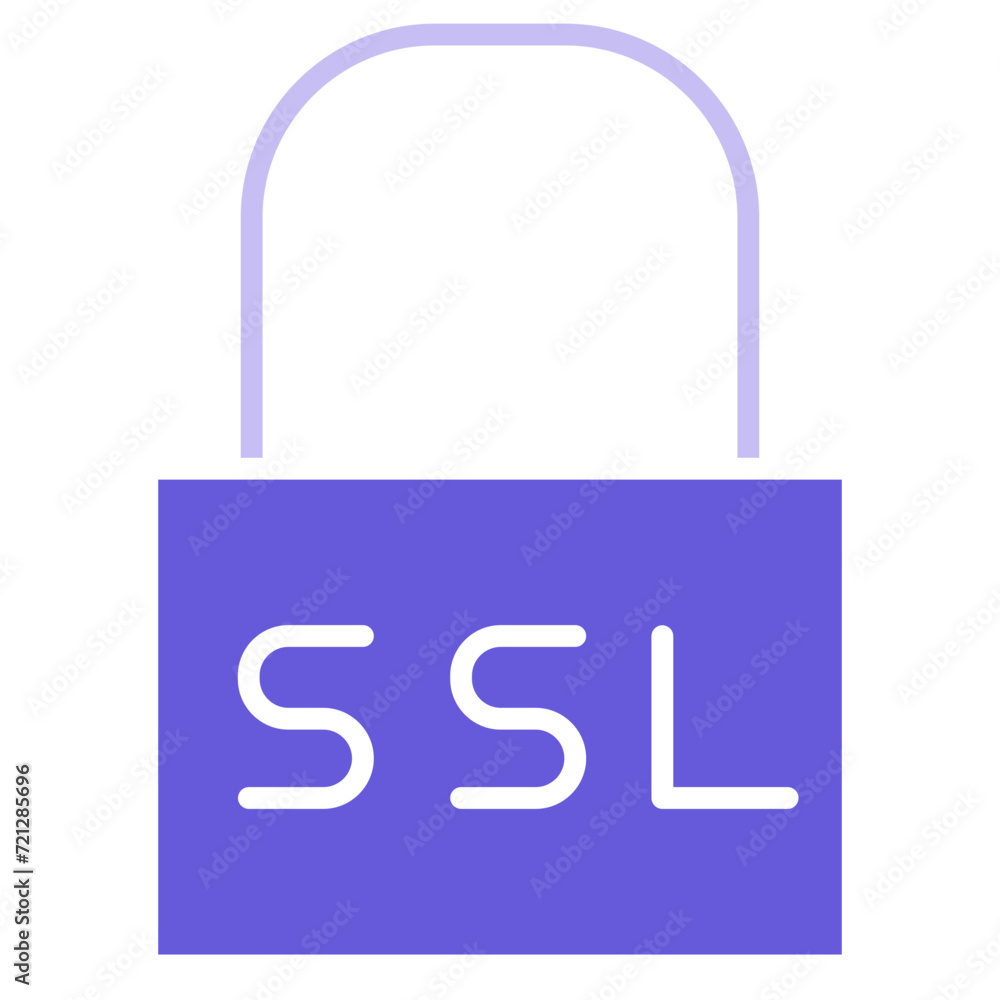 Poster ssl icon of web hosting iconset.